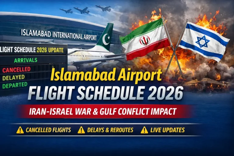 Islamabad International Airport IIAP Flight Schedule 2026